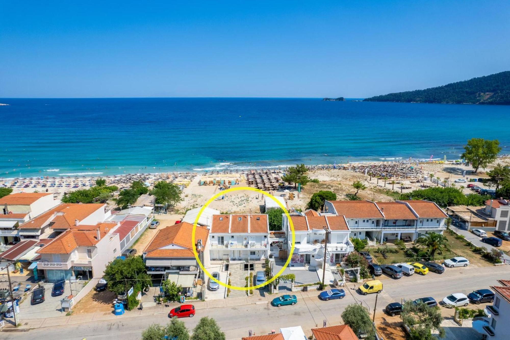 Artemis Beach Apartments Chrysi Ammoudia Exterior foto